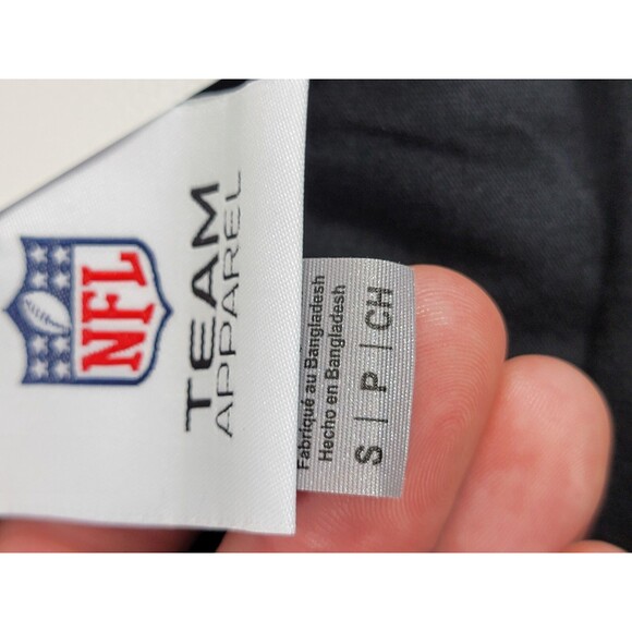 ALK Men's Small NFL Team Apparel Las Vegas Raiders T-Shirt Tee Shirt Top Blk NEW - Picture 4 of 5